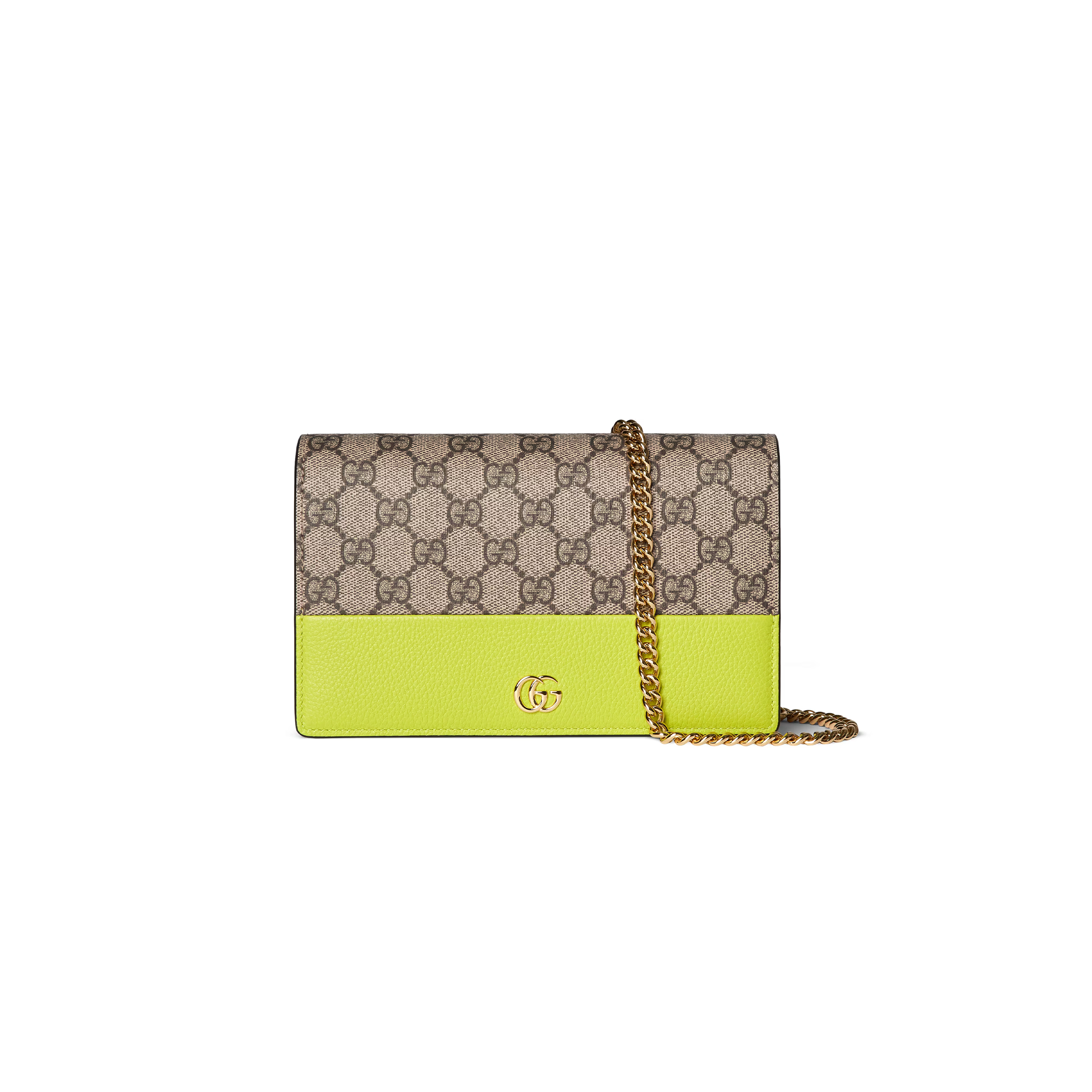 GUCCI GG MARMONT BI-COLOR WALLET ON CHAIN 497985 (20*12.5*4cm) GUCCI GG MARMONT BI-COLOR WALLET ON CHAIN 497985 (20*12.5*4cm)